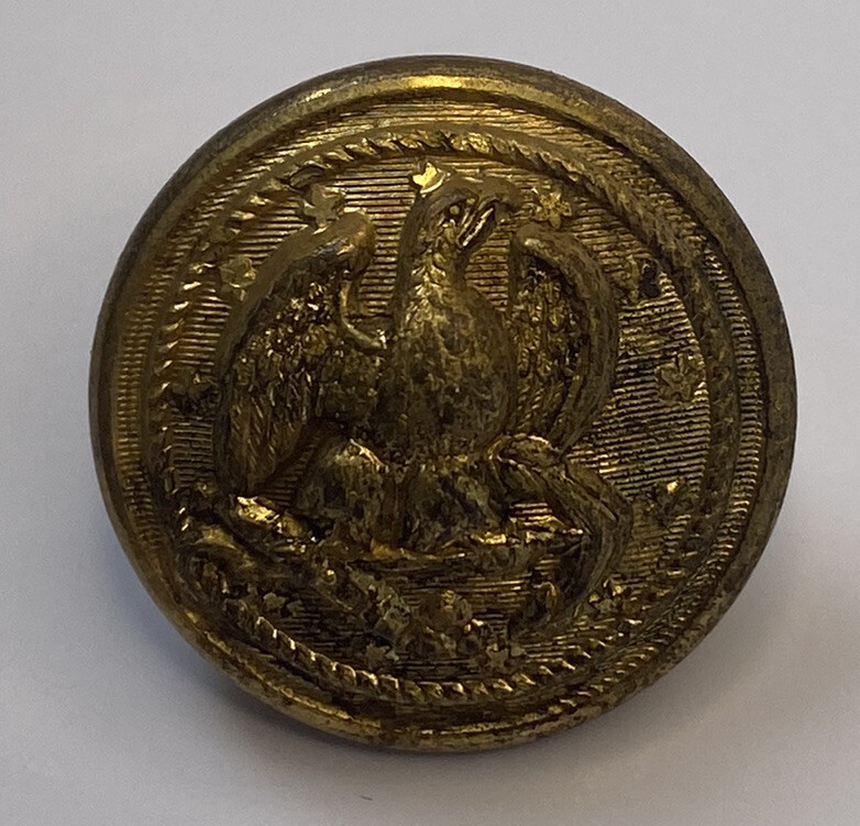 Vintage US Naval Button by J. Starkey of London 21 George Street, Navy history