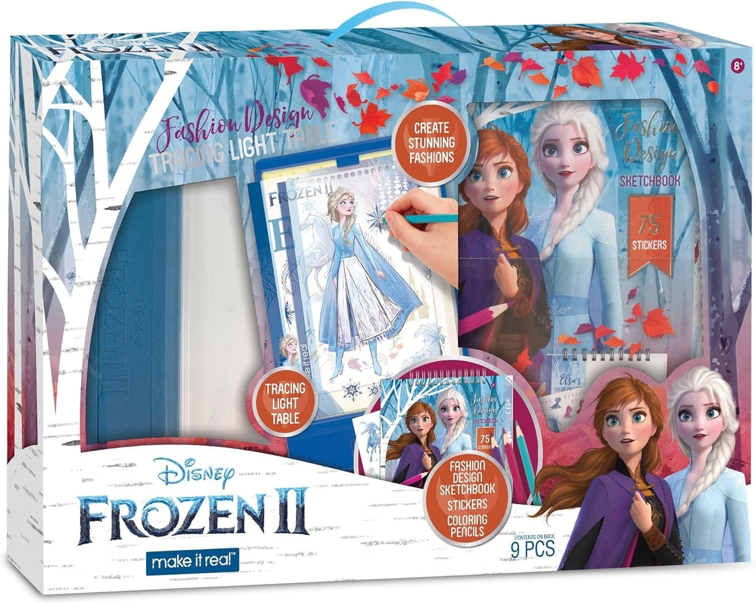 Make It Real Disney Frozen II - Fashion Design Tracing Light Table, 4254 (NEW)