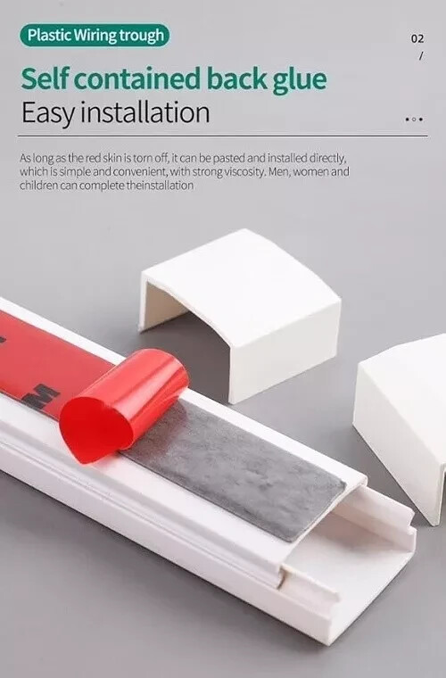 150” Cord Hider - Cord Cover Wall - Paintable Cable Concealer, Wire hiders for T