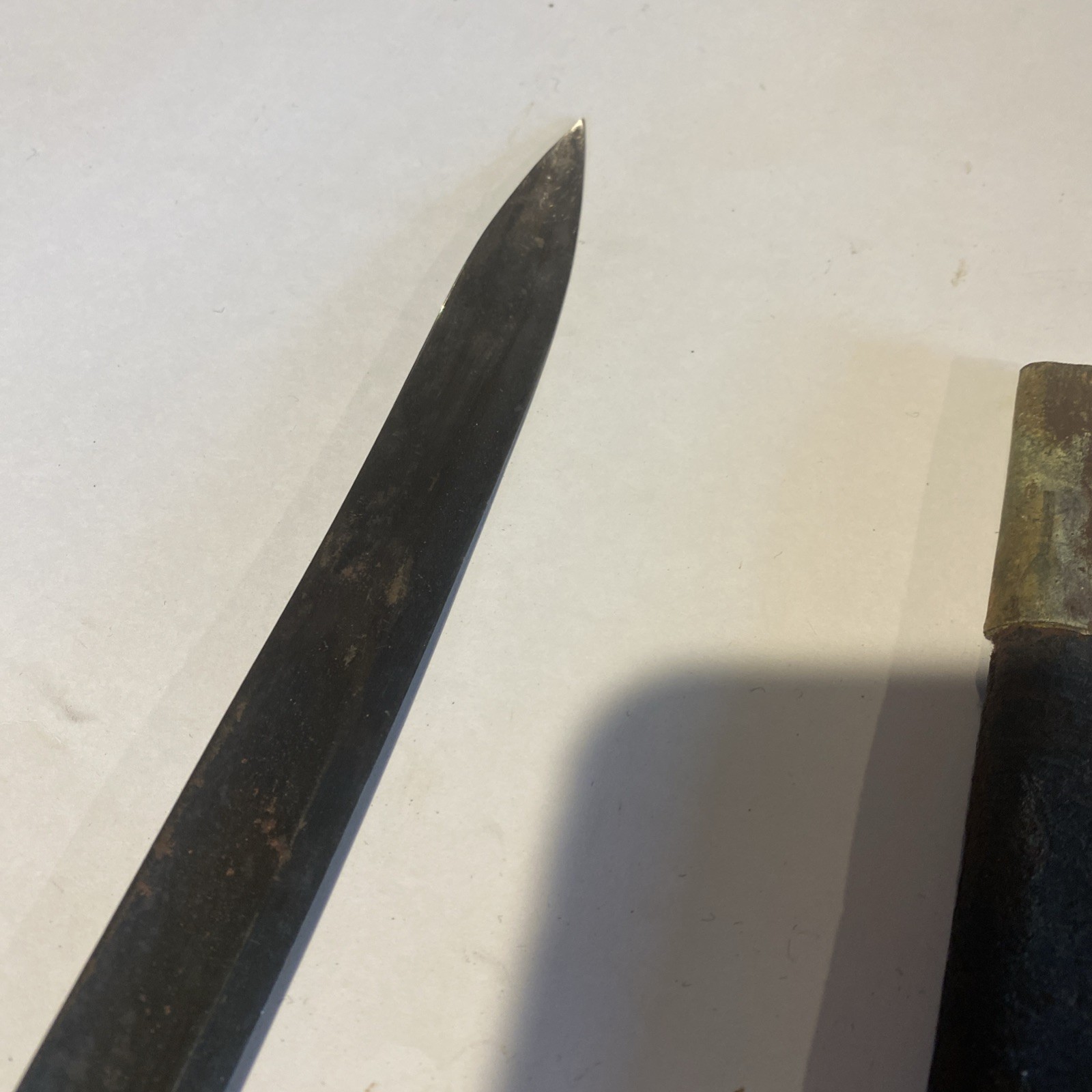 US Navy Rifle Model 1861 Collins Plymouth Whitneyville Saber Bayonet + Scabbard