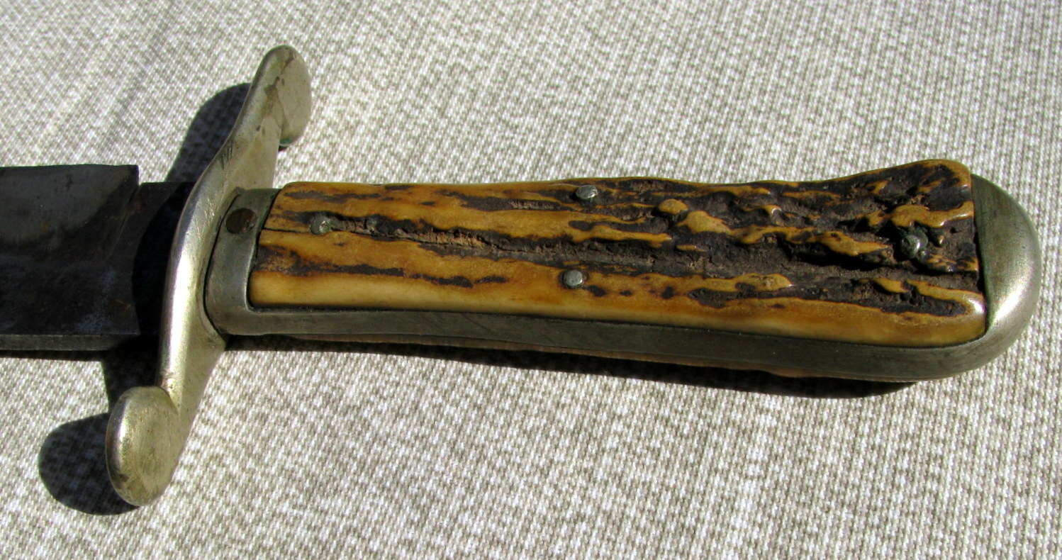 IXL 9 INCH STAG CIVIL WAR SIEGE OF VICKSBURG MISS. JULY 4,1863 BOWIE KNIFE