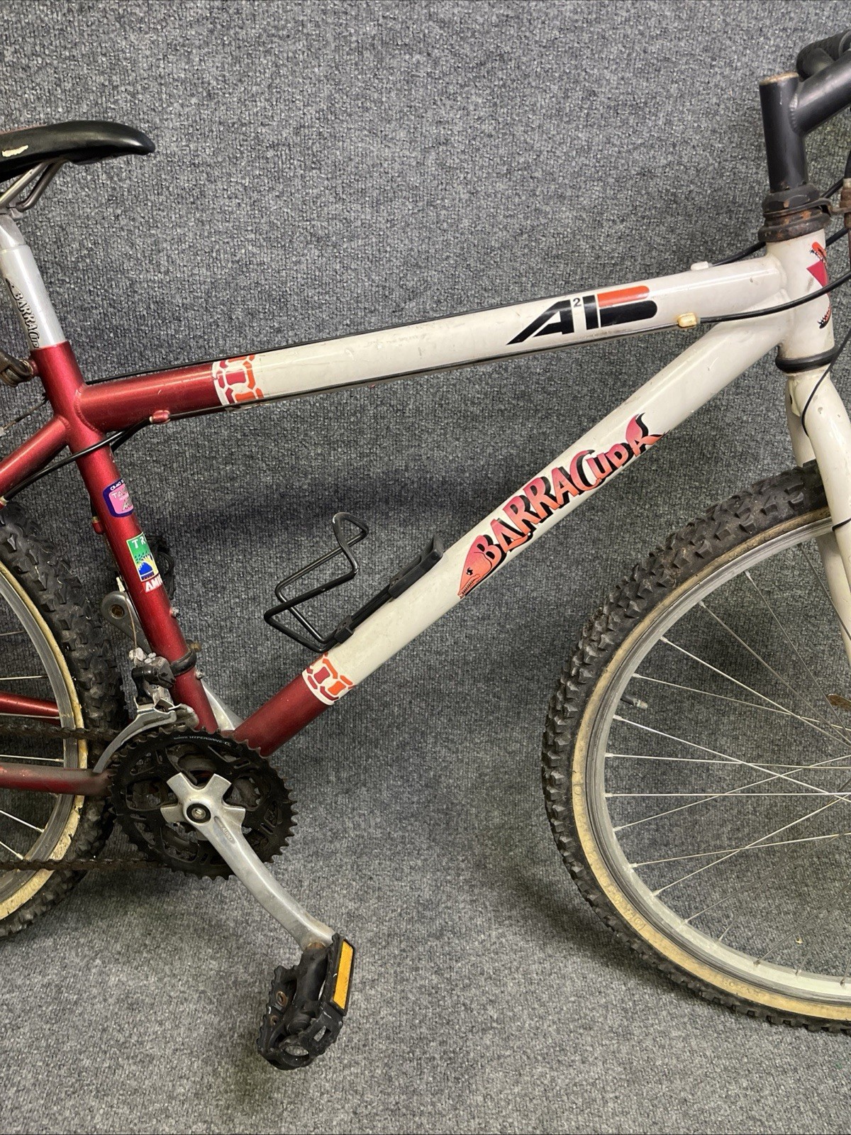BARRACUDA A2B “TREE AMIGOS” Red/White MOUNTAIN BIKE OG DURANGO, CO RARE 1994