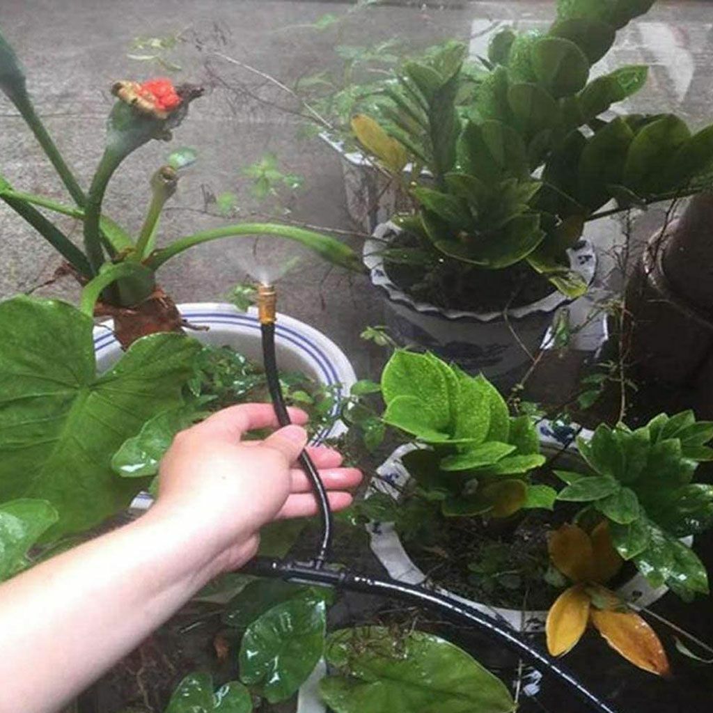 30X Adjustable Copper Spray Nozzle Garden Patio Water Mister Air Misting Cooling