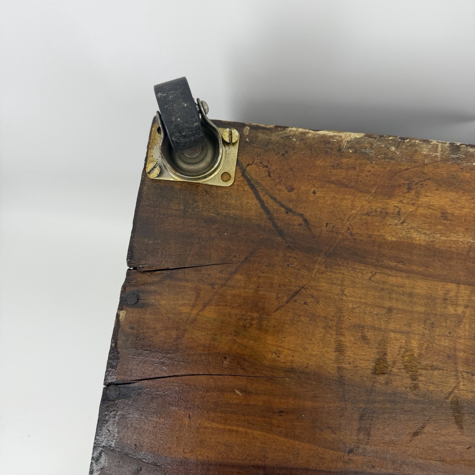 Vintage Hercules Powder Company Explosives Wood Crate Wheels Storage Box Decor