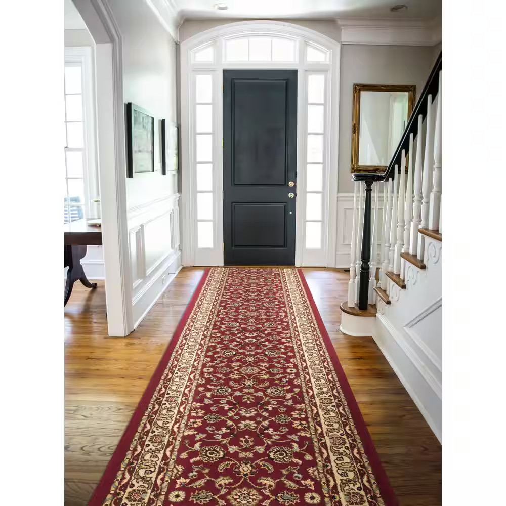 Marash Red 26 In. W X 288 In. L Stair Runner Rug (Covers 52 Sq. Ft.)