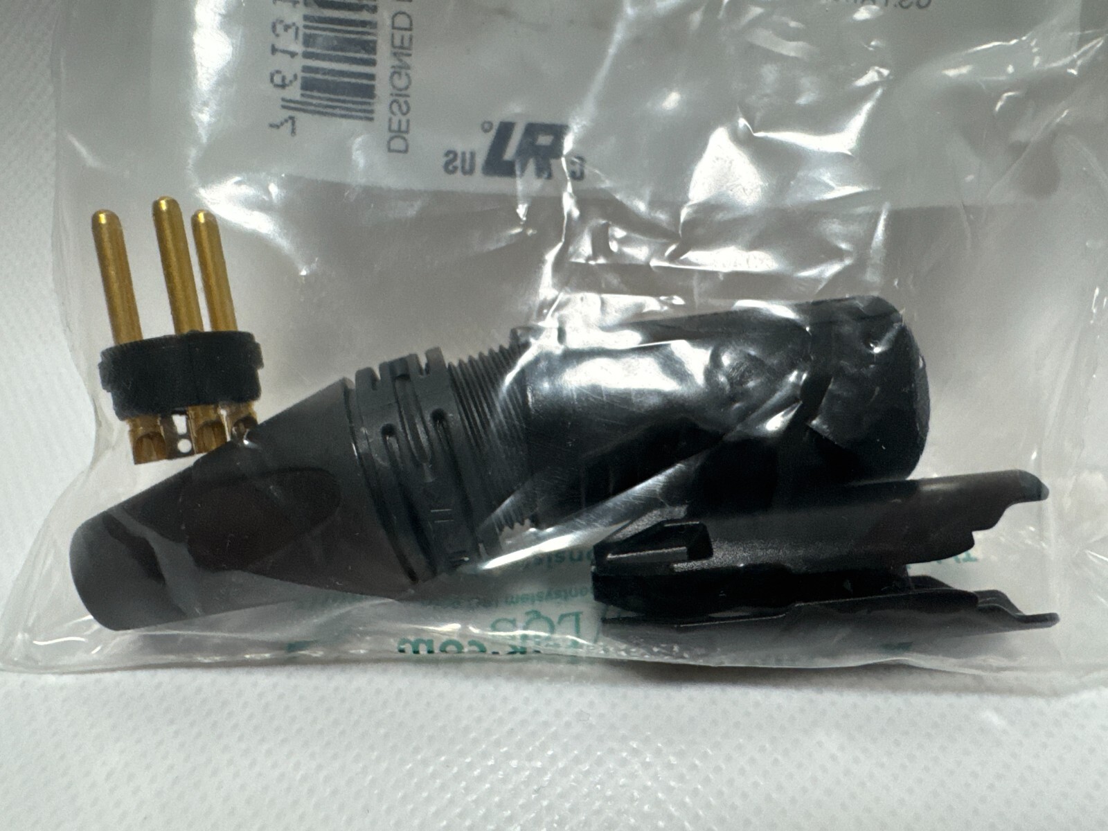 NEUTRIK NC3MXX-B 3-Pin XLR Male Cable Mount Connector Black 3 Pole Gold