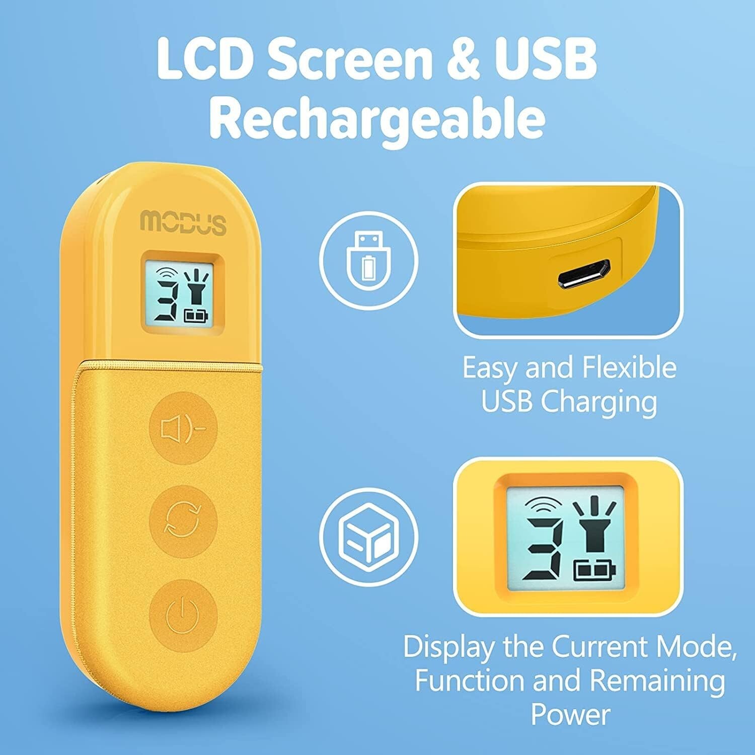 Anti Barking Devices, Ultrasonic Dog Barking Control Devices with 3 Modes-Black