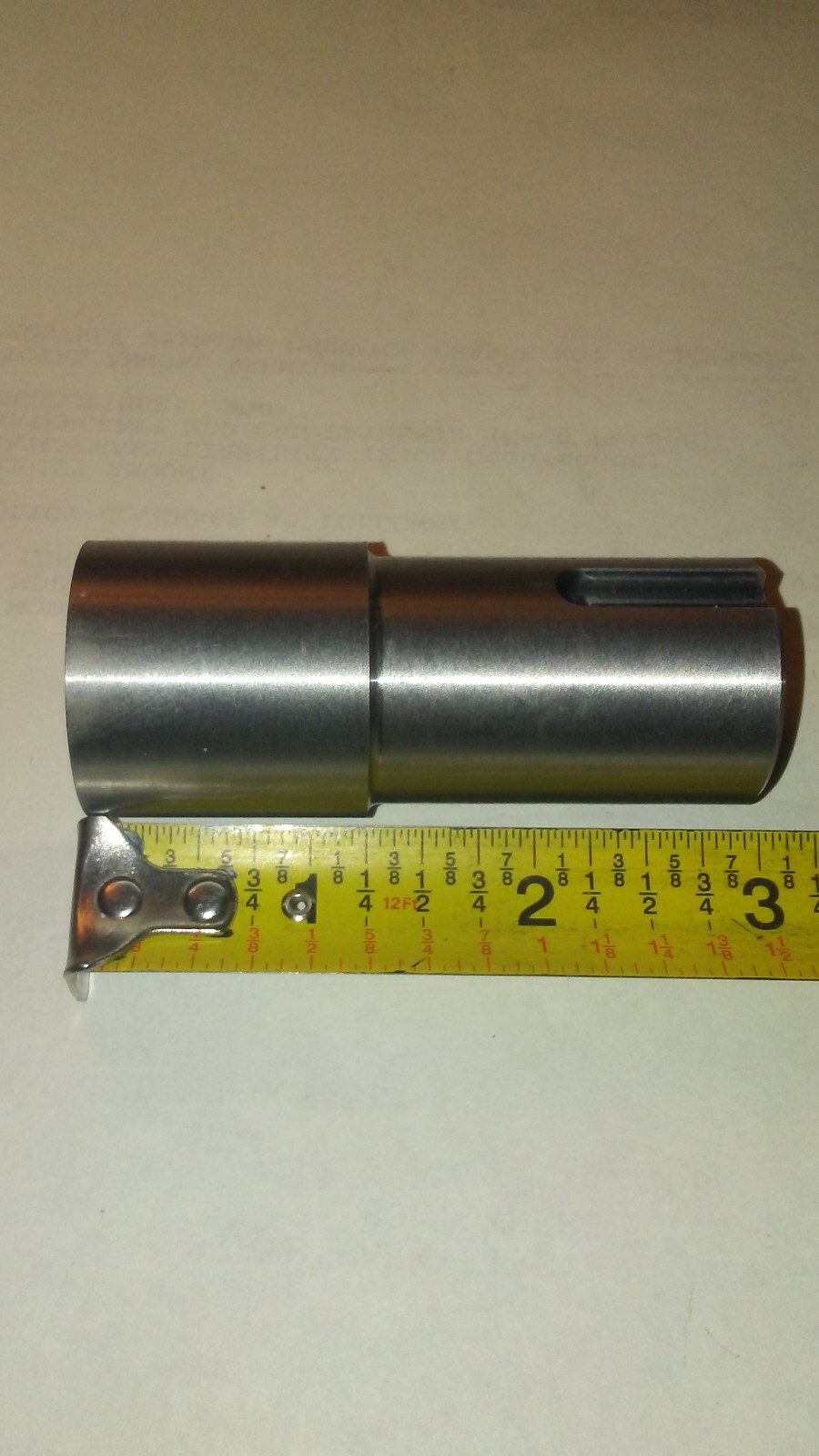 Crank shaft Adapter Taper to 1 1/8" In. 1/4 key Briggs & Stratton Vanguard 37hp
