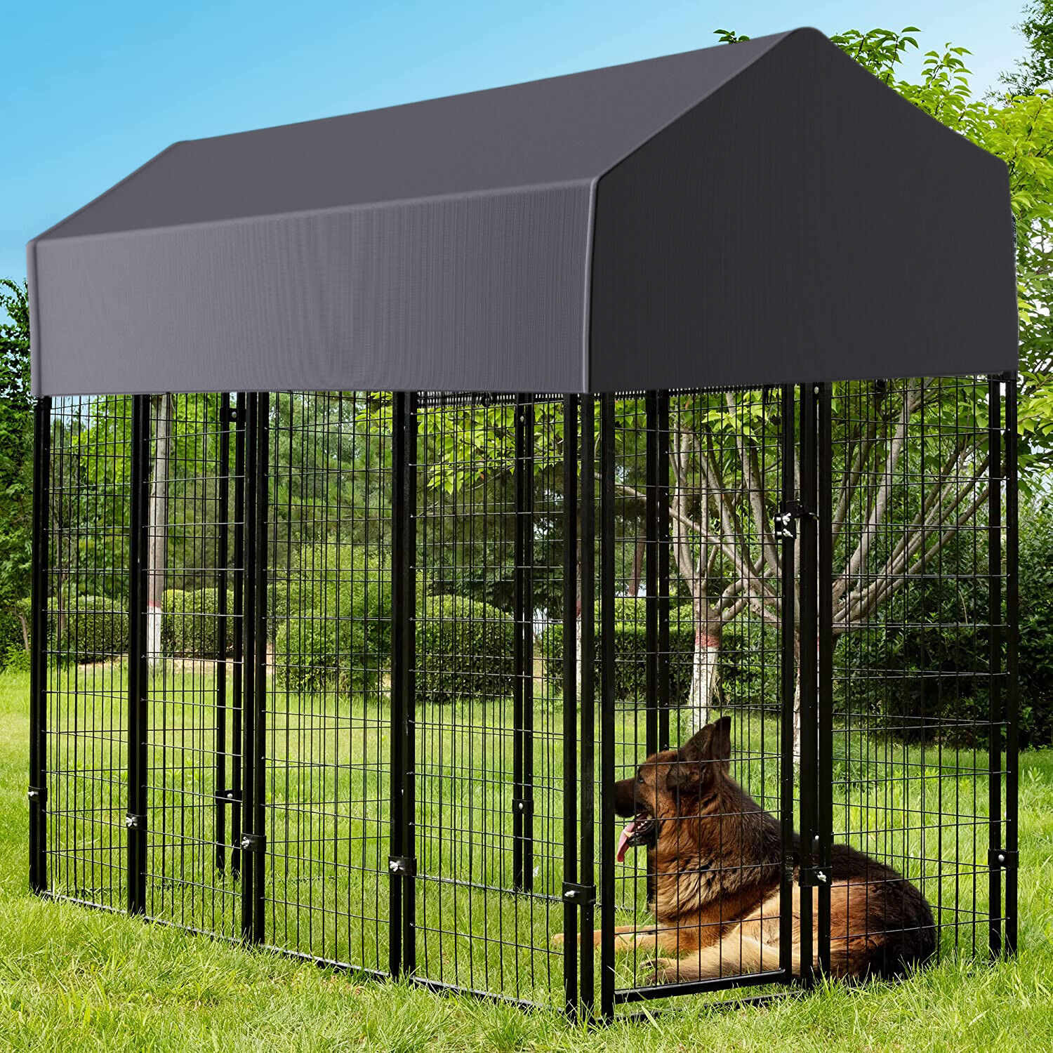 Oversized Large Dog Kennel Outdoor Anti-UV Dog Playpen House Fence Pet Crate
