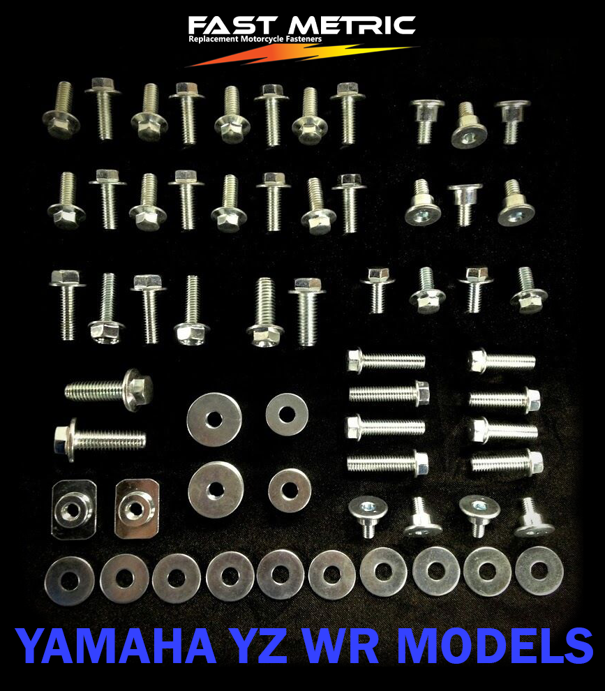 78PC BODY BOLT KIT YAMAHA YZ WR PLASTICS 80 85 100 125 250 400 465 490 500 SEAT