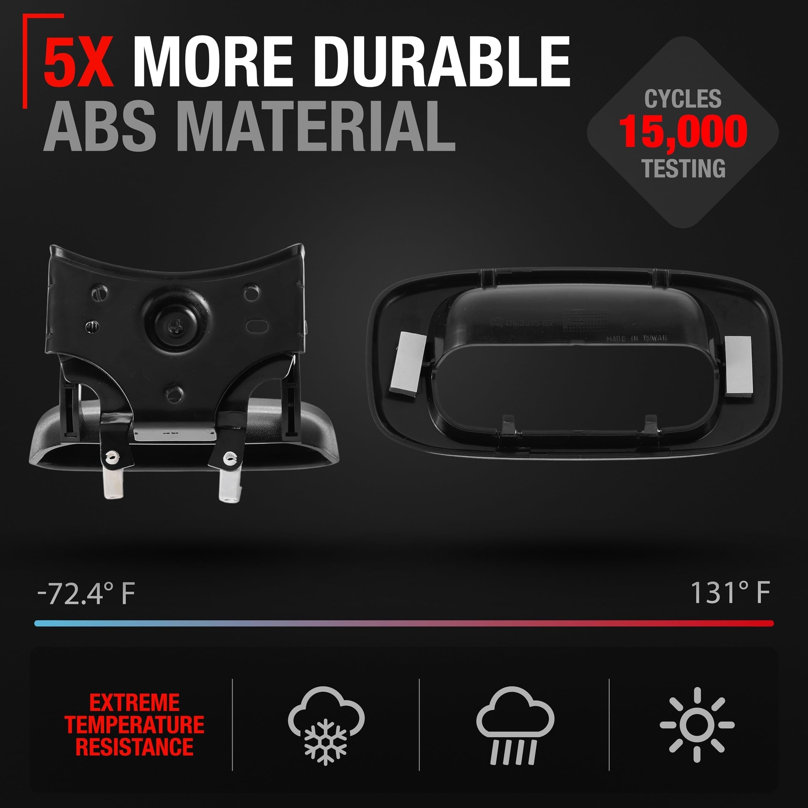 Tailgate Handle & Bezel for Chevrolet Silverado; GMC Sierra 1500, 2500, 3500 ...