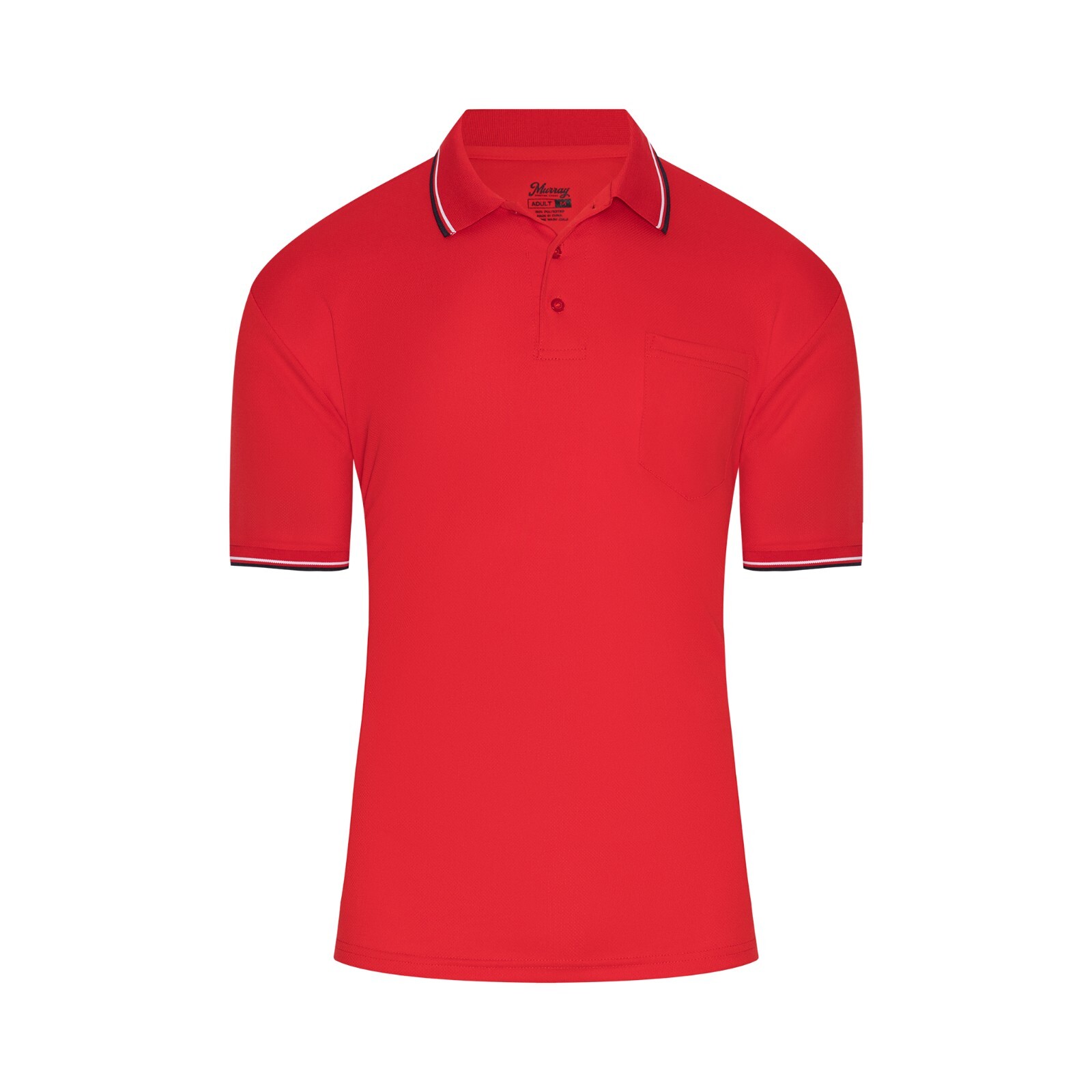 Murray Sporting Goods Red Short Sleeve Baseball and Softball Umpire Shirt