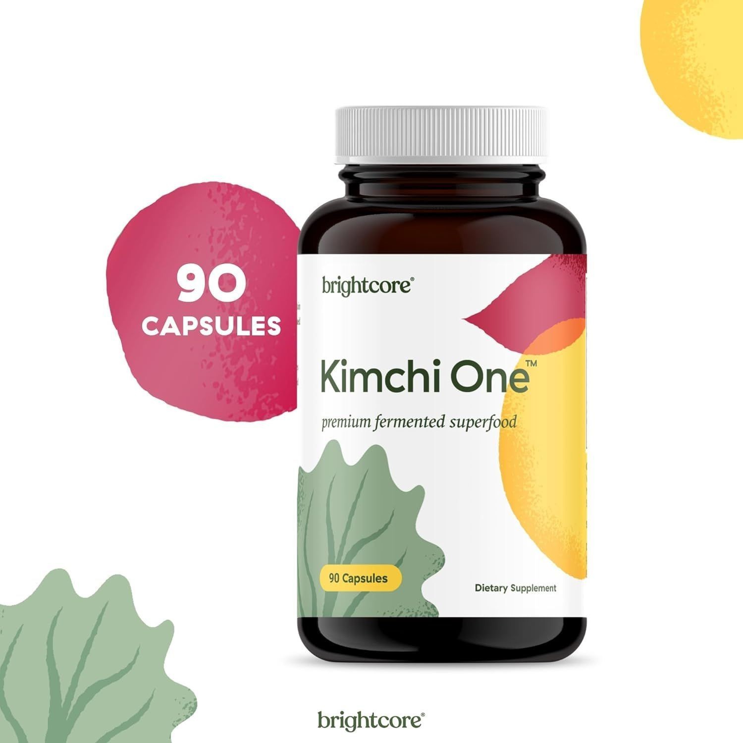 Brightcore Nutrition  Kimchi One Kimchi Powder Capsules Probiotics Enzymes