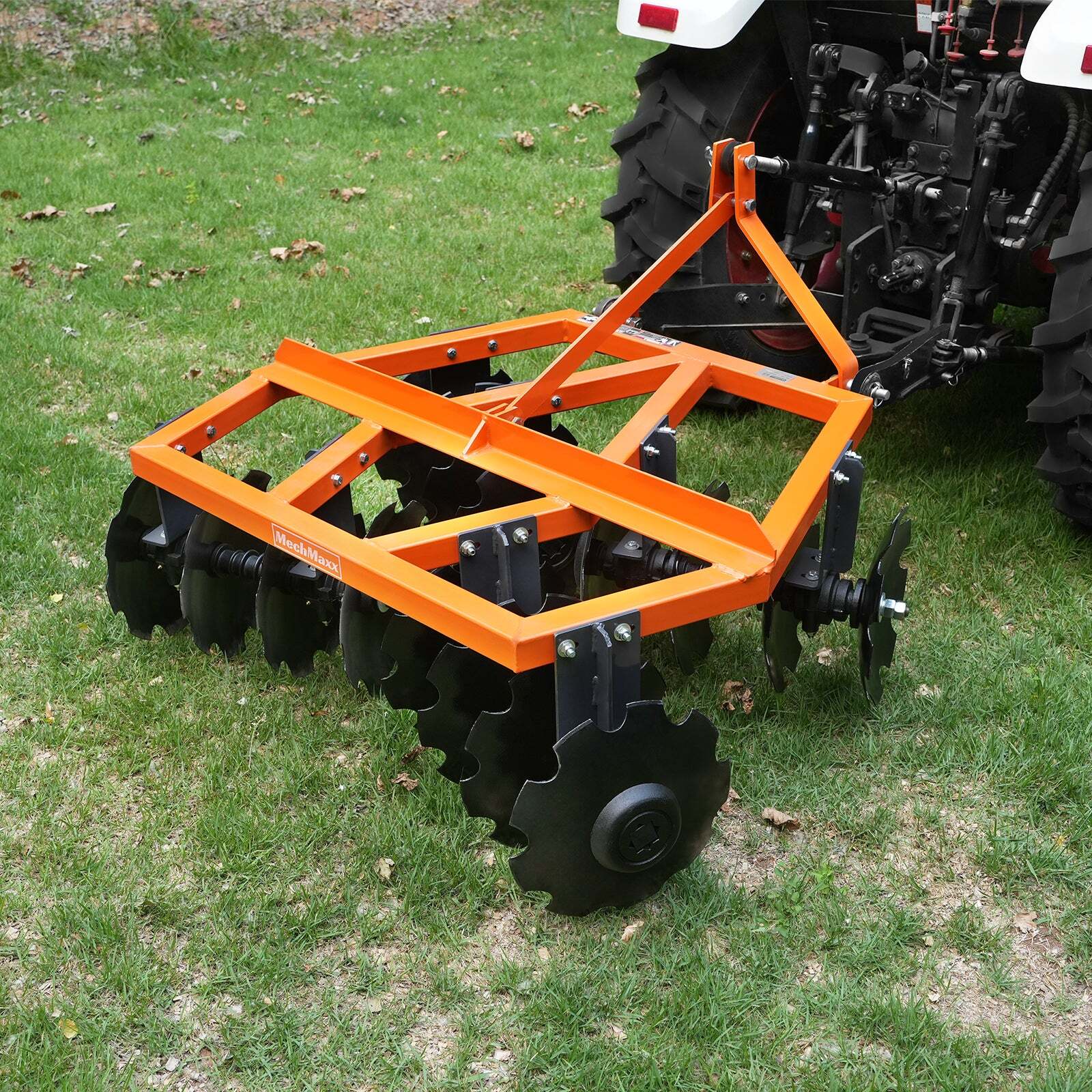 MechMaxx 3 Point Hitch 60" Notched Disc Harrow Plow Tractor Attachments, DH60