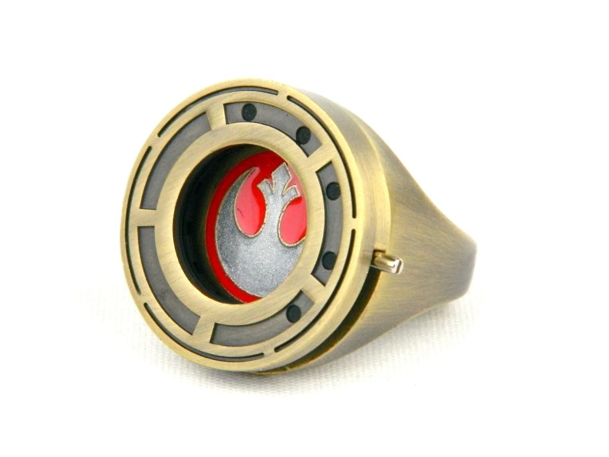 Star Wars The Last Jedi Rose Tico's Replica Resistance Ring with Shutter Size 7