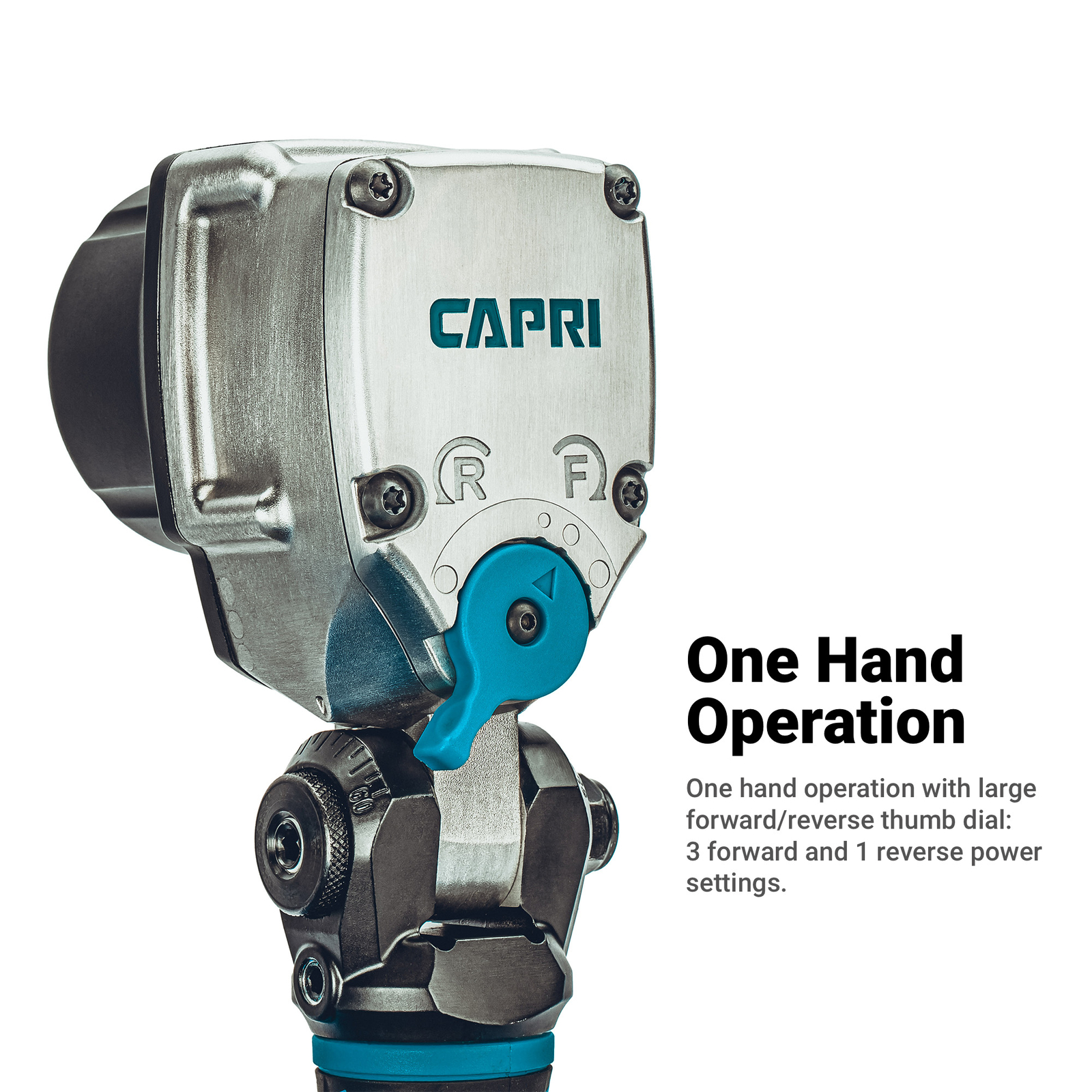 Capri Tools 3/4 in. Flex-Head Air Angle Impact Wrench, 738 ft. lbs.