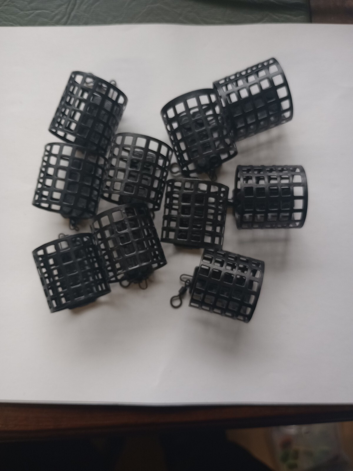 10 x Carp Coarse Match Barbel Fishing Cage Metal swivel Feeders 20g