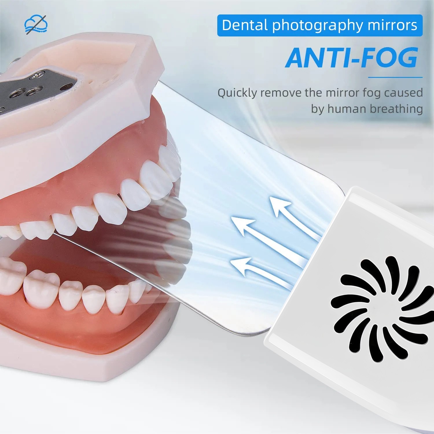 Dental Occlusal Mirror Fog Free LED Intra Oral Photo System 4 Mirrors Anti-Fog