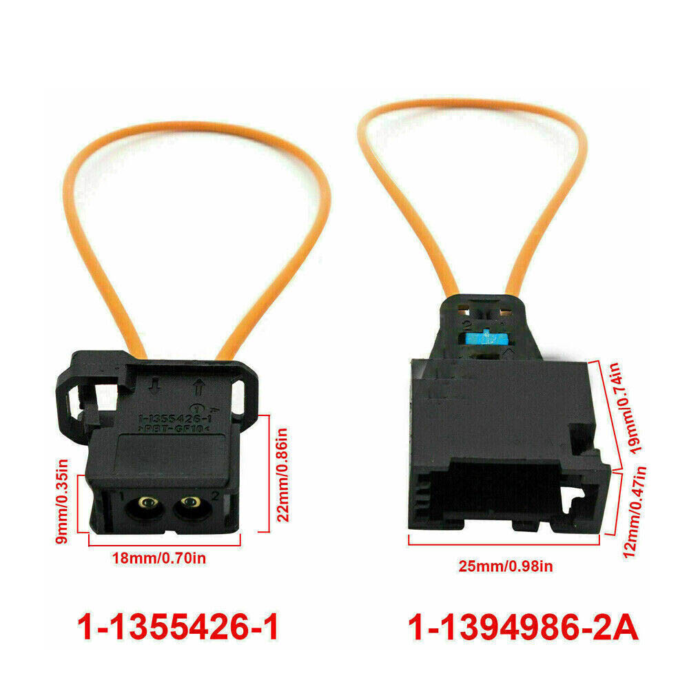 For MERCEDES BMW MOST fiber optic loop bypass Male & Female kit adapter 4Sets US