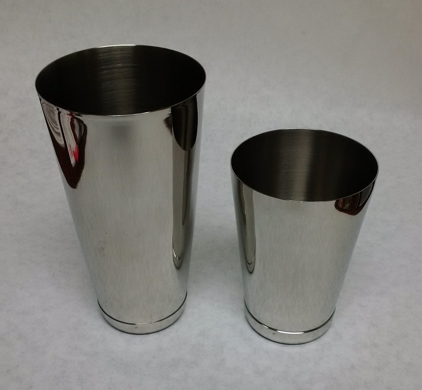 2 Piece BAR WEIGHTED COCKTAIL SHAKER Stainless Steel Flair Boston Mixing Tin Set