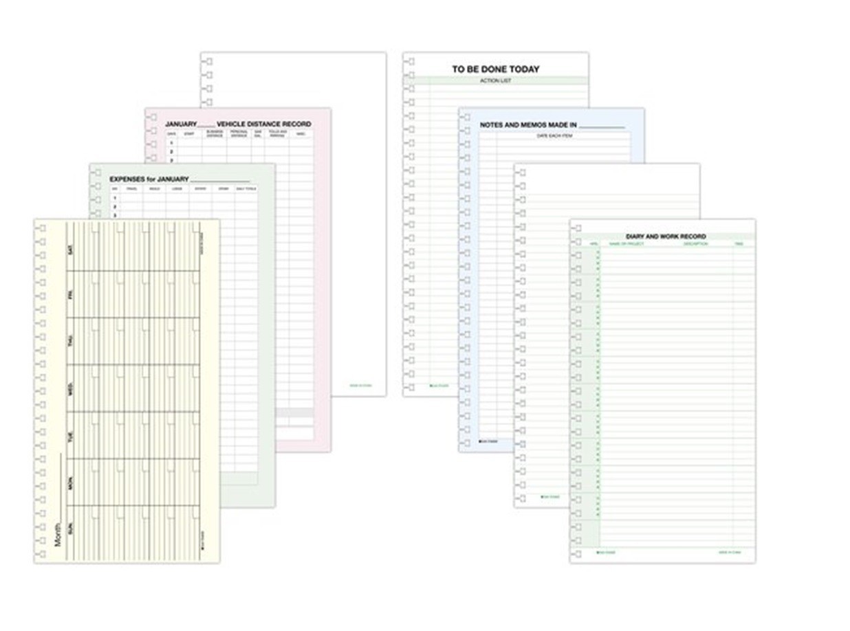 Day-Timer Jul26–Jun27, 1-Page/Day Planner Refill Pocket 3-1/2 x 6-1/2" +Extras