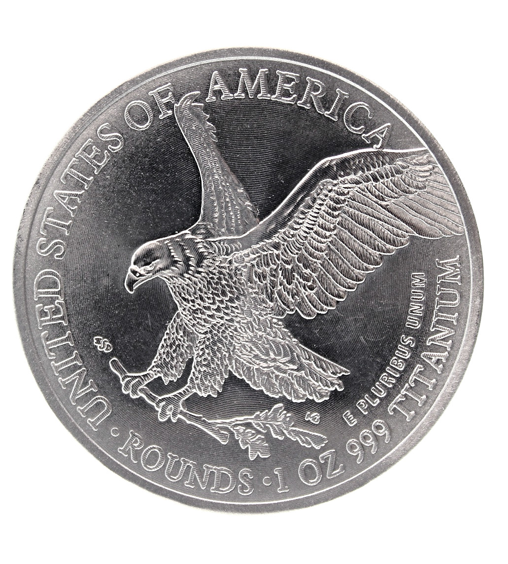 2023 American Eagle Liberty Walking Coin TROY OUNCE OZ .999 Pure TITANIUM Round