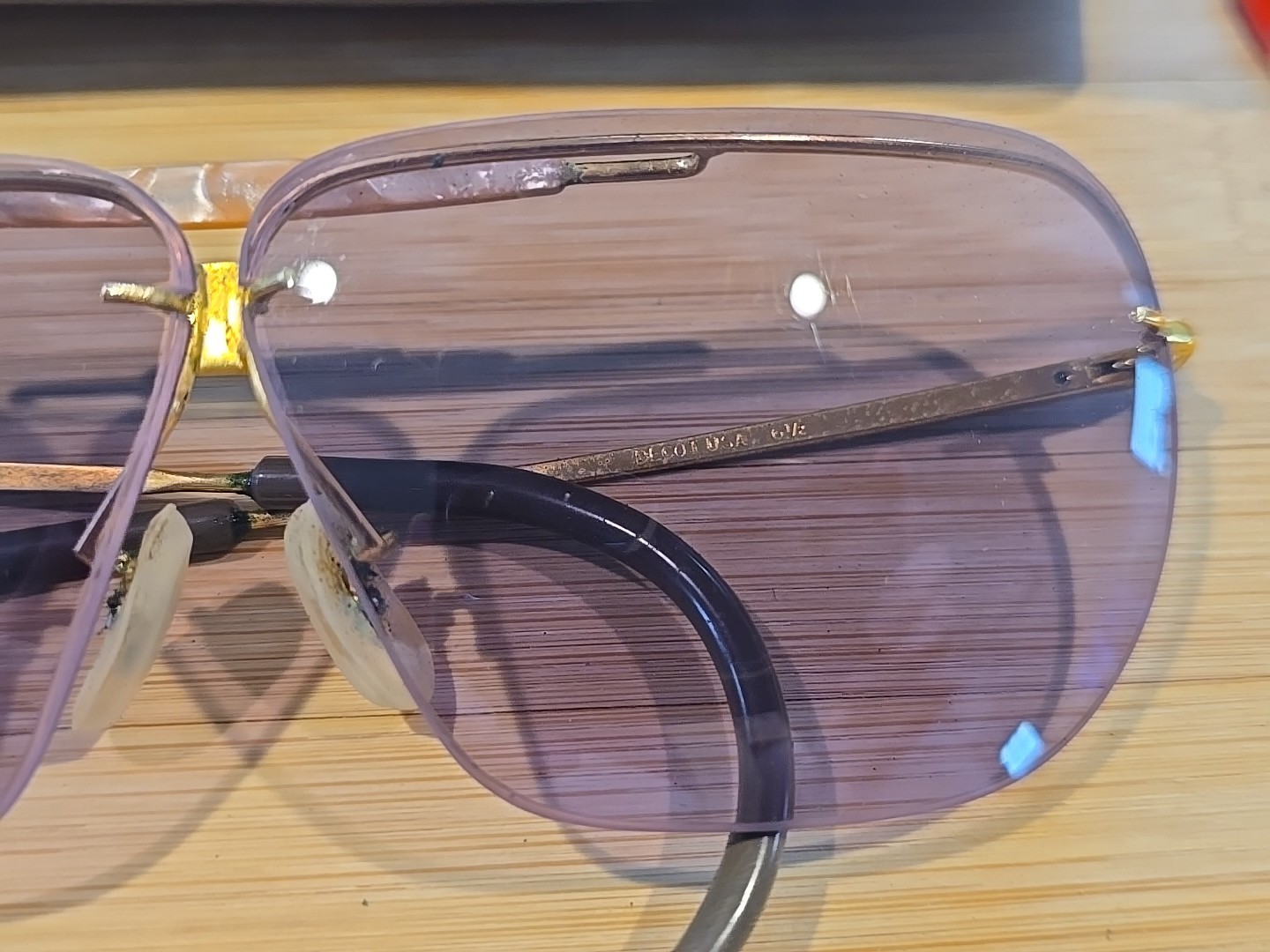 Vintage Decot Hy-Wyd Shooting Glasses 3 Lens Set & Case