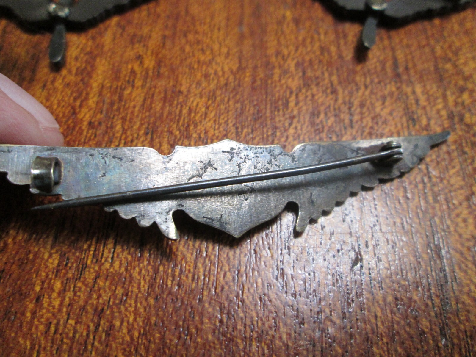 ORIGINAL World War I Silver Pilot's Wings W/ Gold US, plus matching insignia