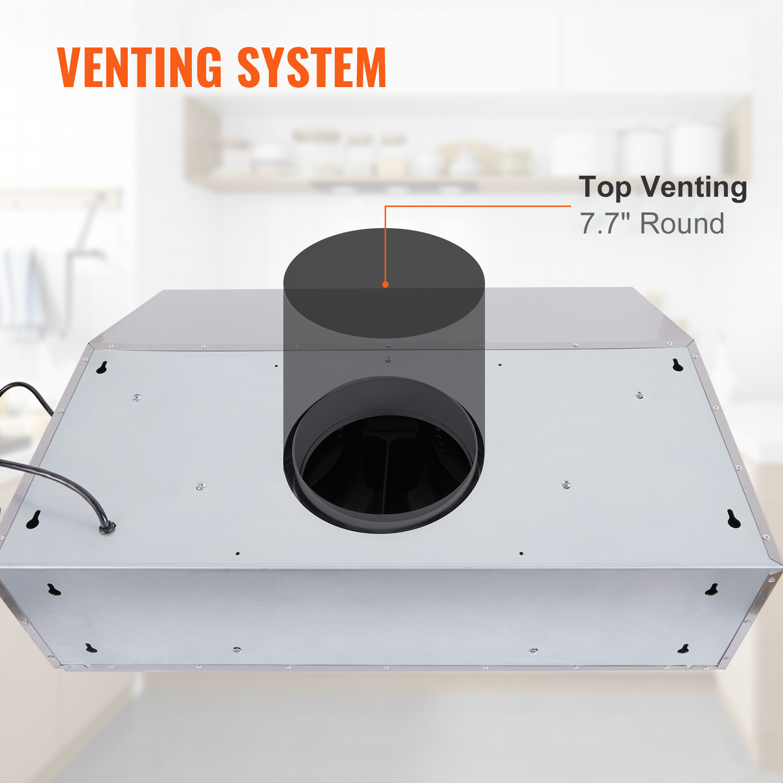 VEVOR 30" Under Cabinet Range Hood Kitchen Vent 3-Speed Touch Control w/LED