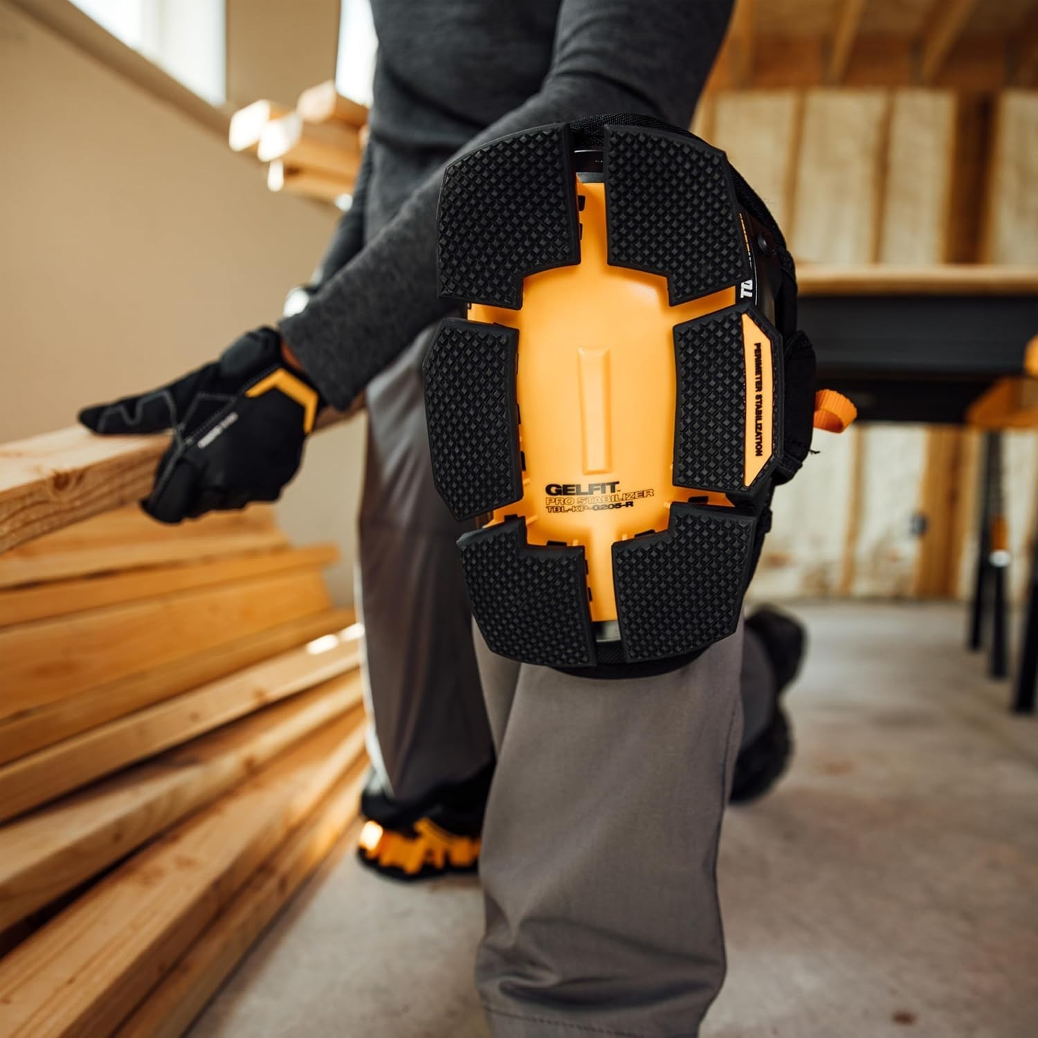 ToughBuilt - GelFit Stabilizer Knee Pads (Set of 2) Ergonomic Support, Durable