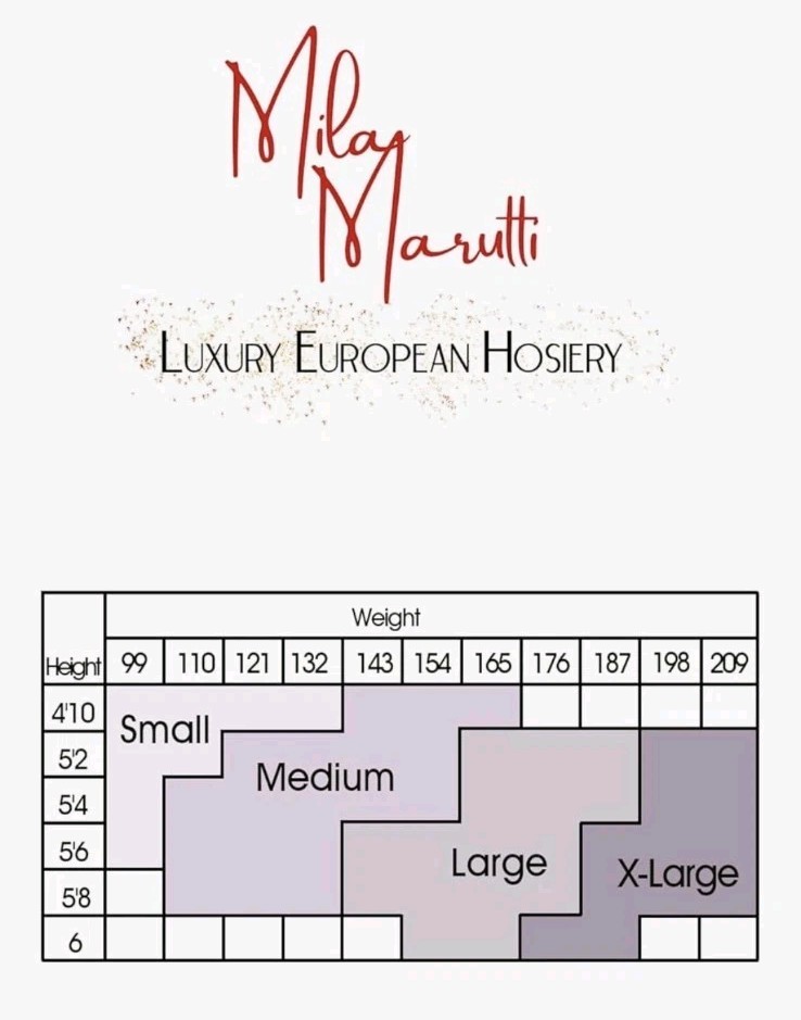 Mila Marutti French Cut Pantyhose Margherita Size Small Black