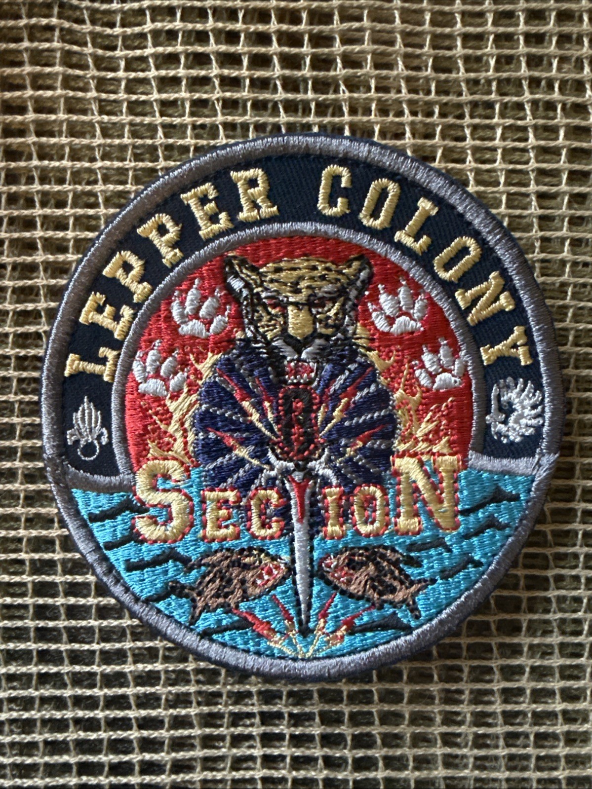 French Foreign Legion Lepper Colony Color Patch  -Rare