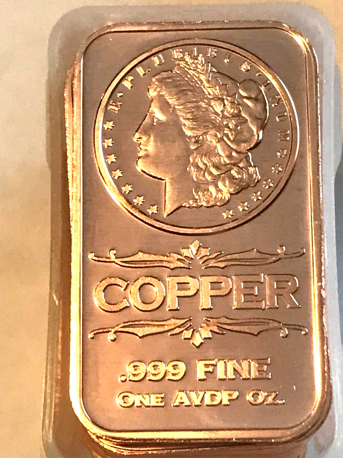 Morgan Dollar Bar 20-PACK Of Copper Bars 1 ounce each, 20 Bars, by REEDERSONG