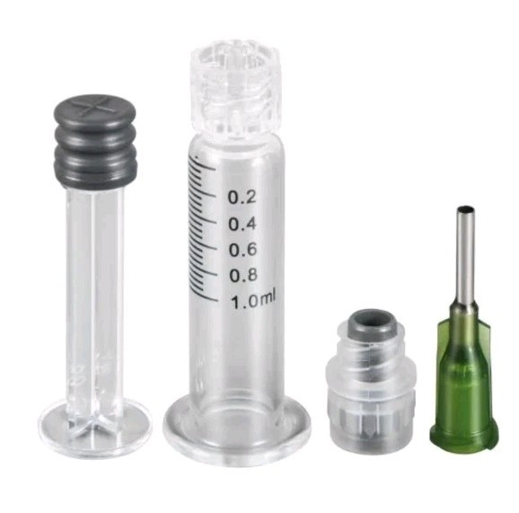 1ML Oil SYRINGE Borosilicate GLASS Luer Lock W/ TIP Hobby, Fishing,