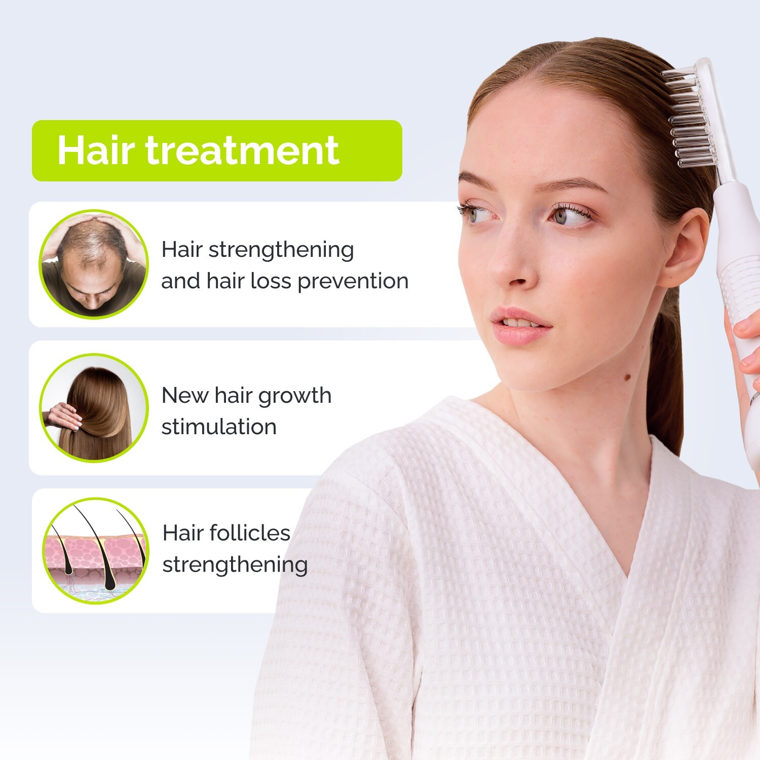 Darsonval, High Frequency, Hair & Face Treatment, Anti-Acne, 4 Tips, 220V, GESS