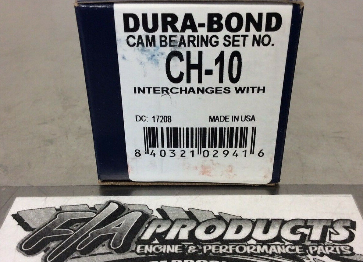 Dura-Bond CH10 GM LS1 LS6 1997 Through 2005 4.8L 5.3L 6.0L Cam Bearings Set