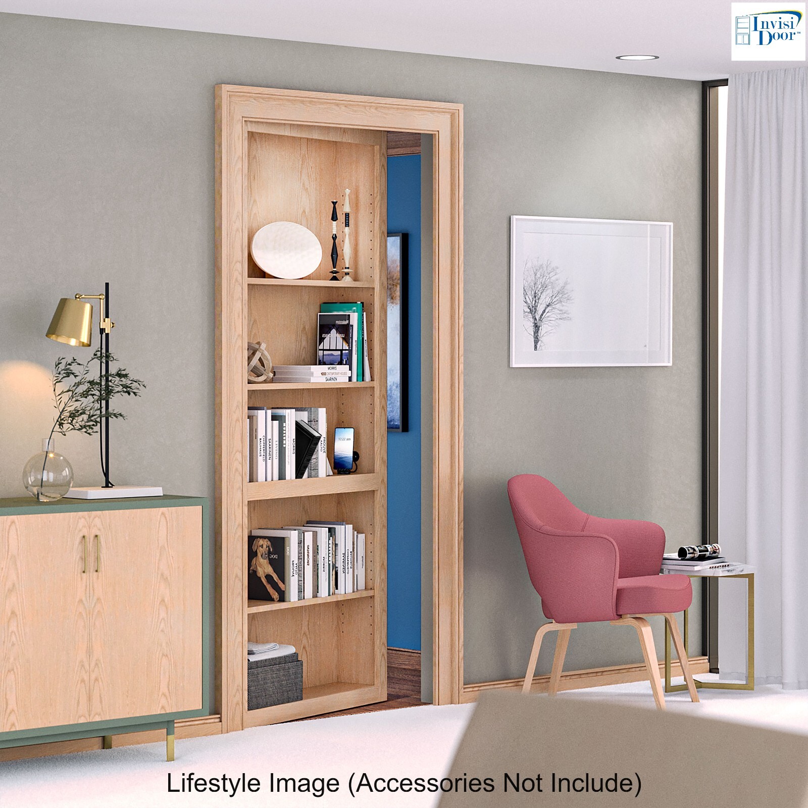 InvisiDoor™ Unfinished Assembled Hidden Door *FREE FREIGHT*