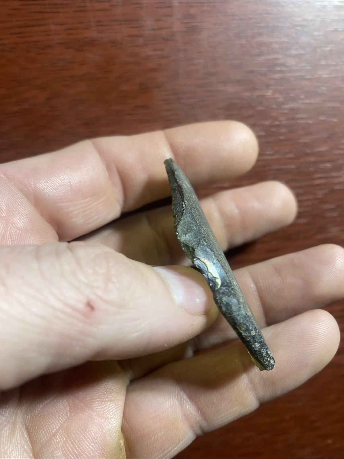 MLC s7718 Victorian Glass Arrowhead Susquehanna Valley Pa Artifact X Kunkle