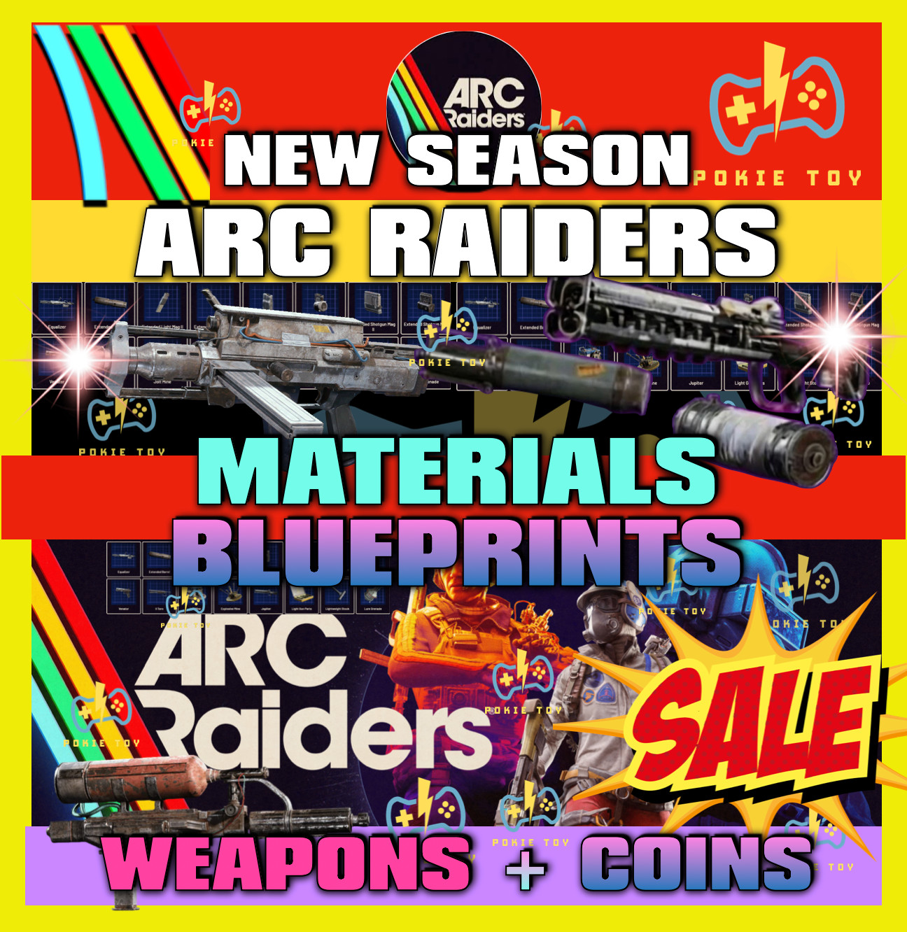 🔥ARC RAIDERS BLUEPRINT MATS NEW SEASON🔥Weapon Blueprints Materials Coins Seed✨