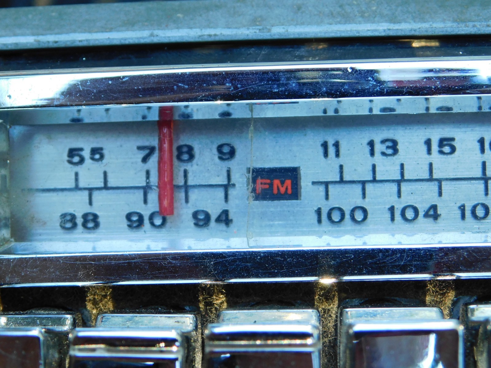 1965 FORD THUNDERBIRD OEM AM-FM RADIO KNOBS BEZEL SPEAKER