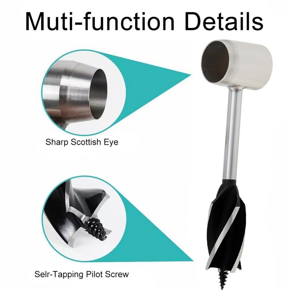 Bushcraft Hand Auger Settlers Wrench Manual Hole Drill for Survival & Camping US