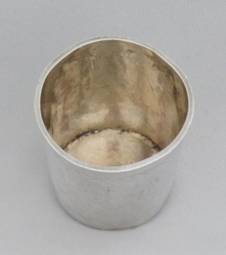 Antique Sterling Silver Beaker / Kiddush Cup 48g ~ Extremely OLD RARE MARKS