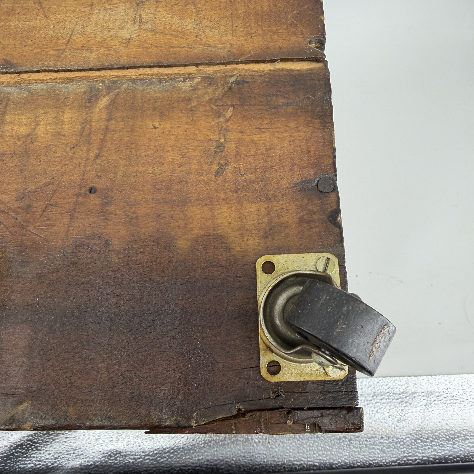 Vintage Hercules Powder Company Explosives Wood Crate Wheels Storage Box Decor