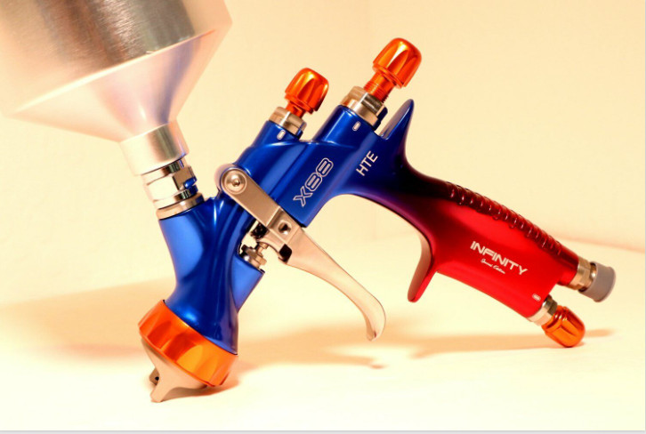 Professional ATOM X88 INFINITY Spray Gun – Dual 1.3/1.4mm Tips Auto Body Paint!