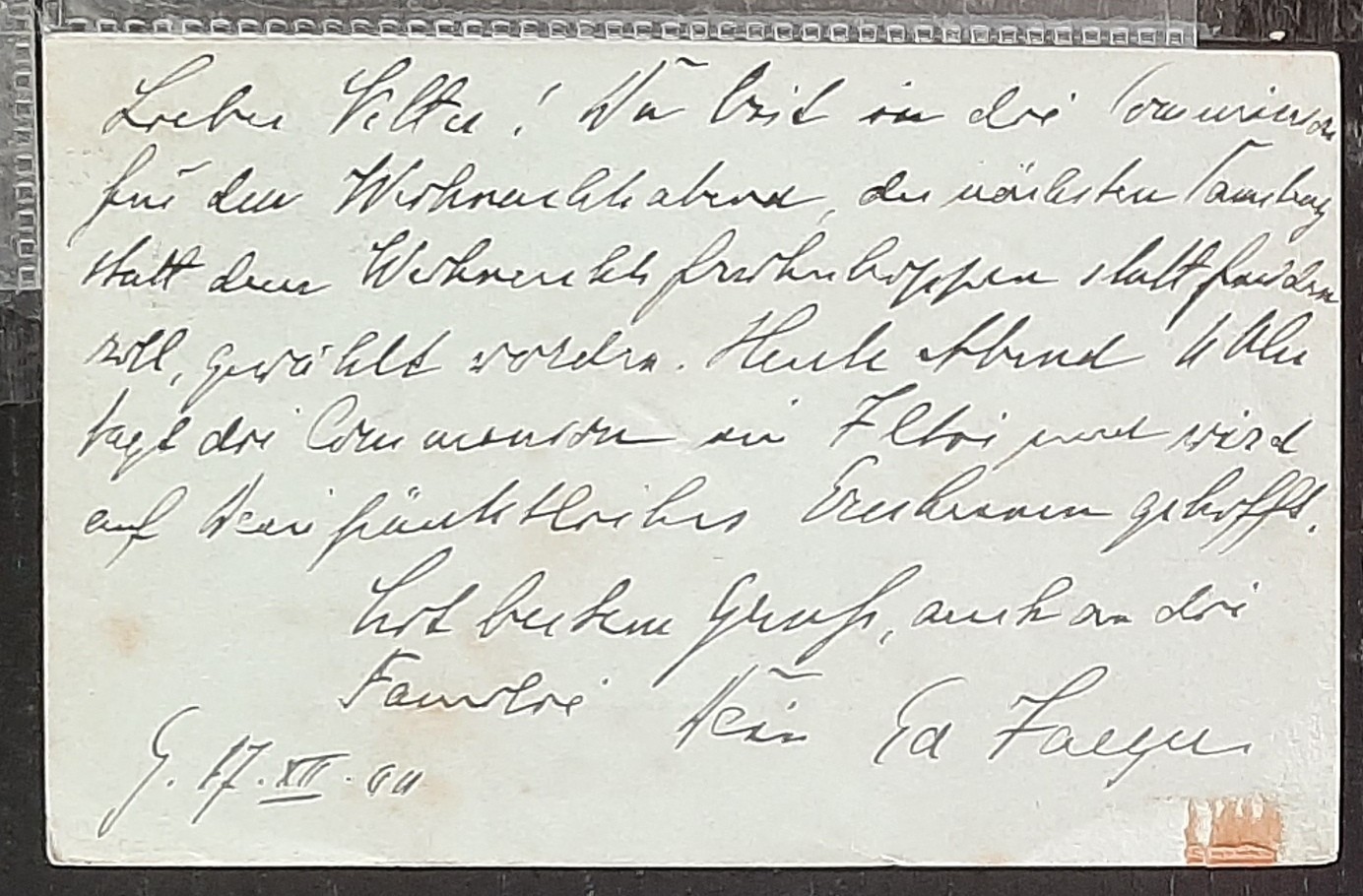 y(GER-859) GERMANY 1900 REICHPOST 2pf postal postcard used (3) different cards