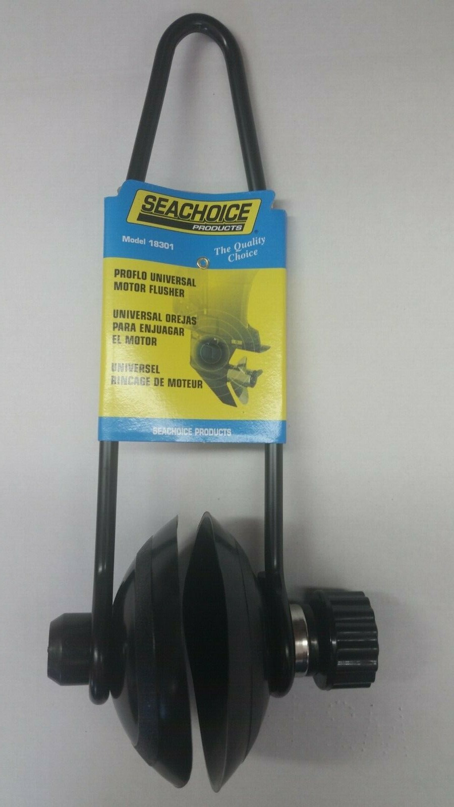 Boat, Outboard Universal Round Ear Muff Motor Flusher, Lower Unit, Drive Flush