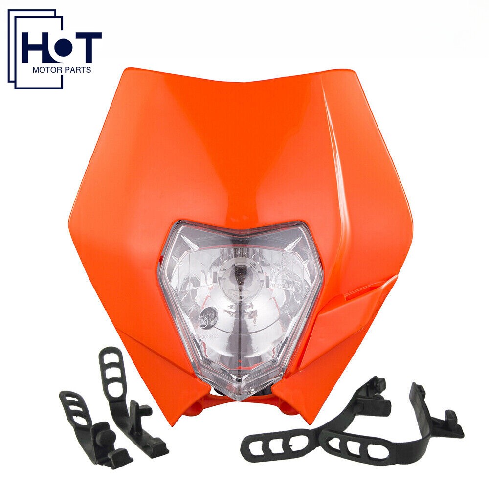 Orange Motocross Headlight For KTM EXC XC XCW SX SXF 125 250 300 350 400 450 500