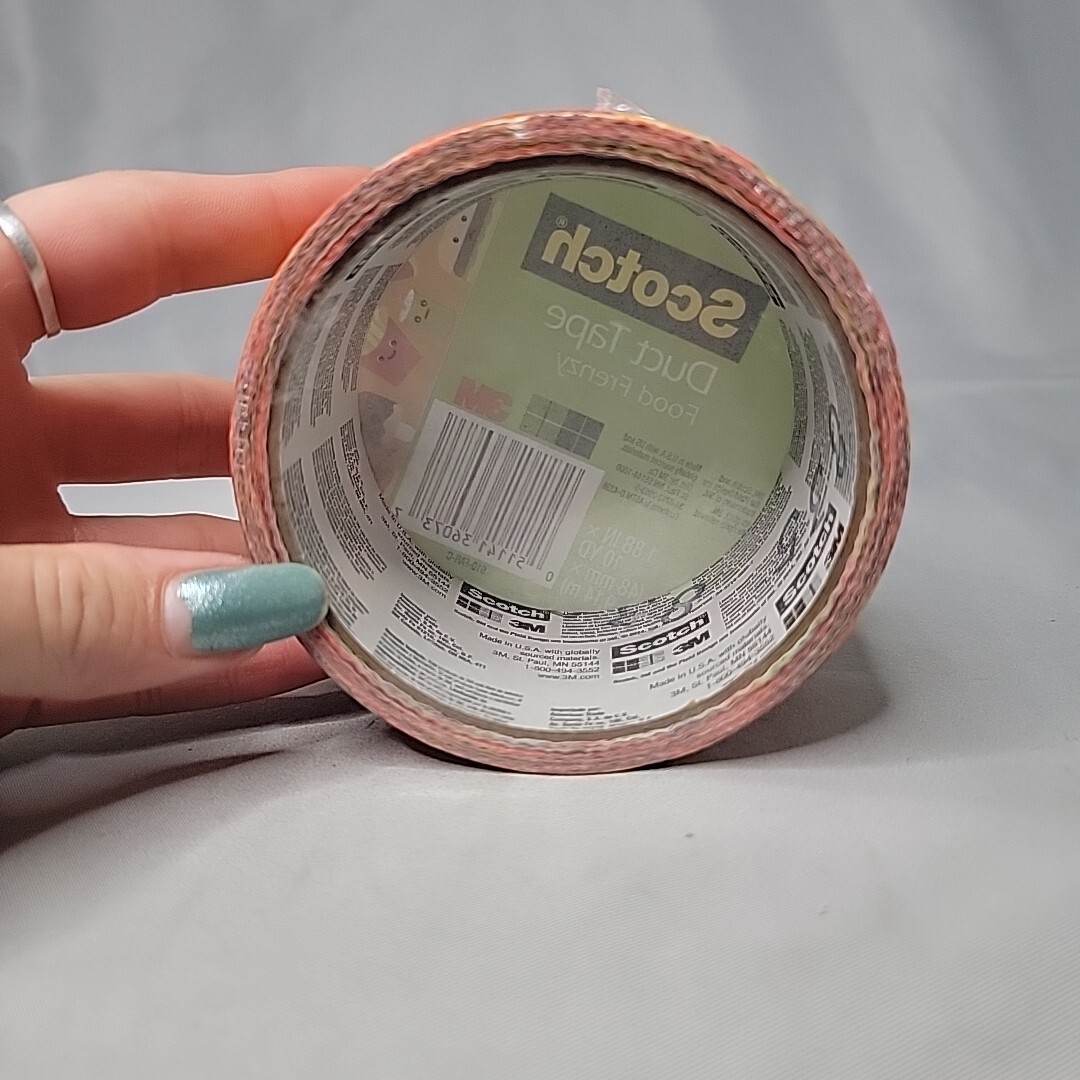 Scotch Pattern Duct Tape 3M 1.88 Inch X 10 Yards Food Frenzy