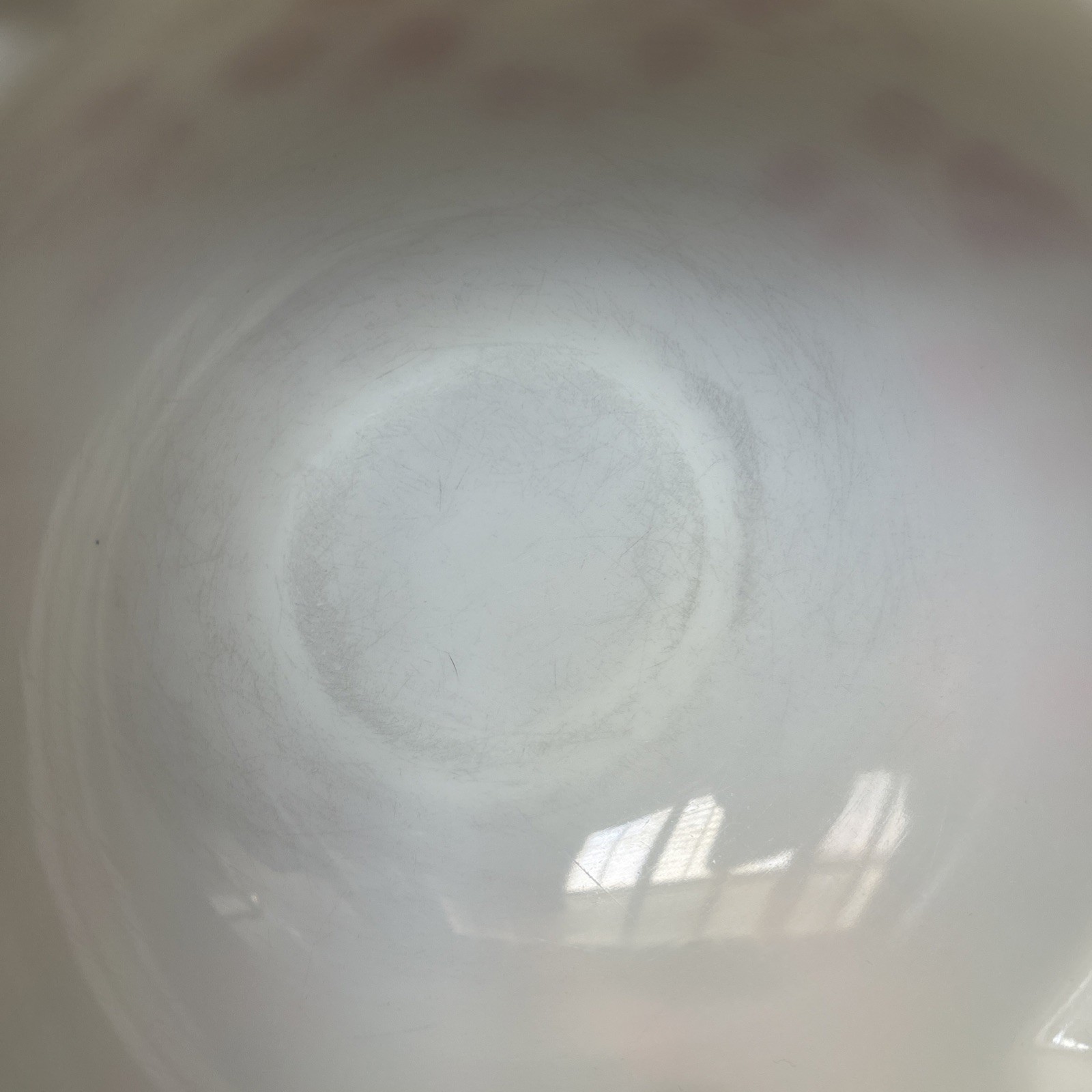 VINTAGE PYREX # 443 PINK GOOSEBERRY SMALL CINDRELLA MIXING BOWL 2.5 PINT FreeShi