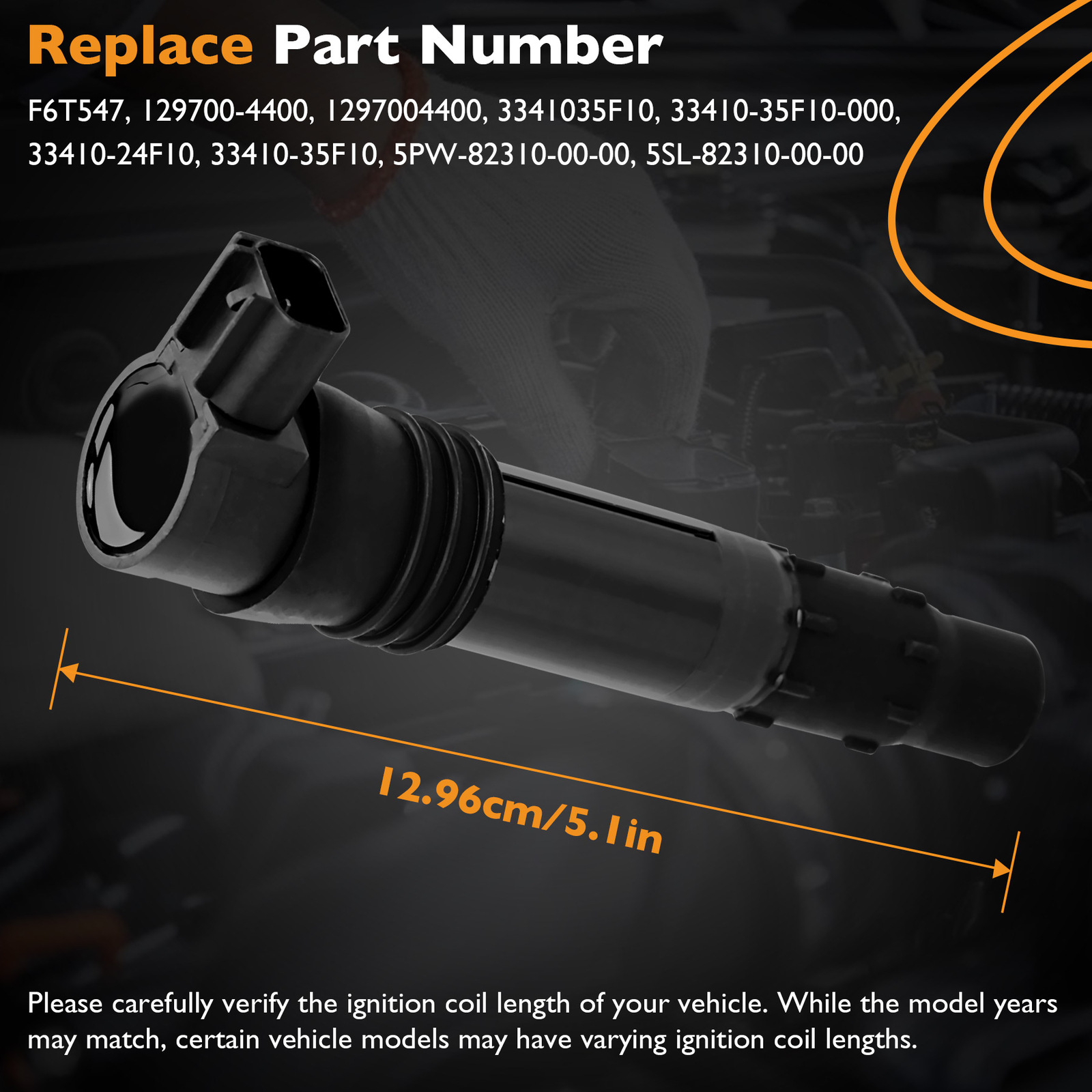 4x 129700-4400 Ignition Coils Packs For 99-12 Suzuki Hayabusa GSX1300R GSX1300RZ